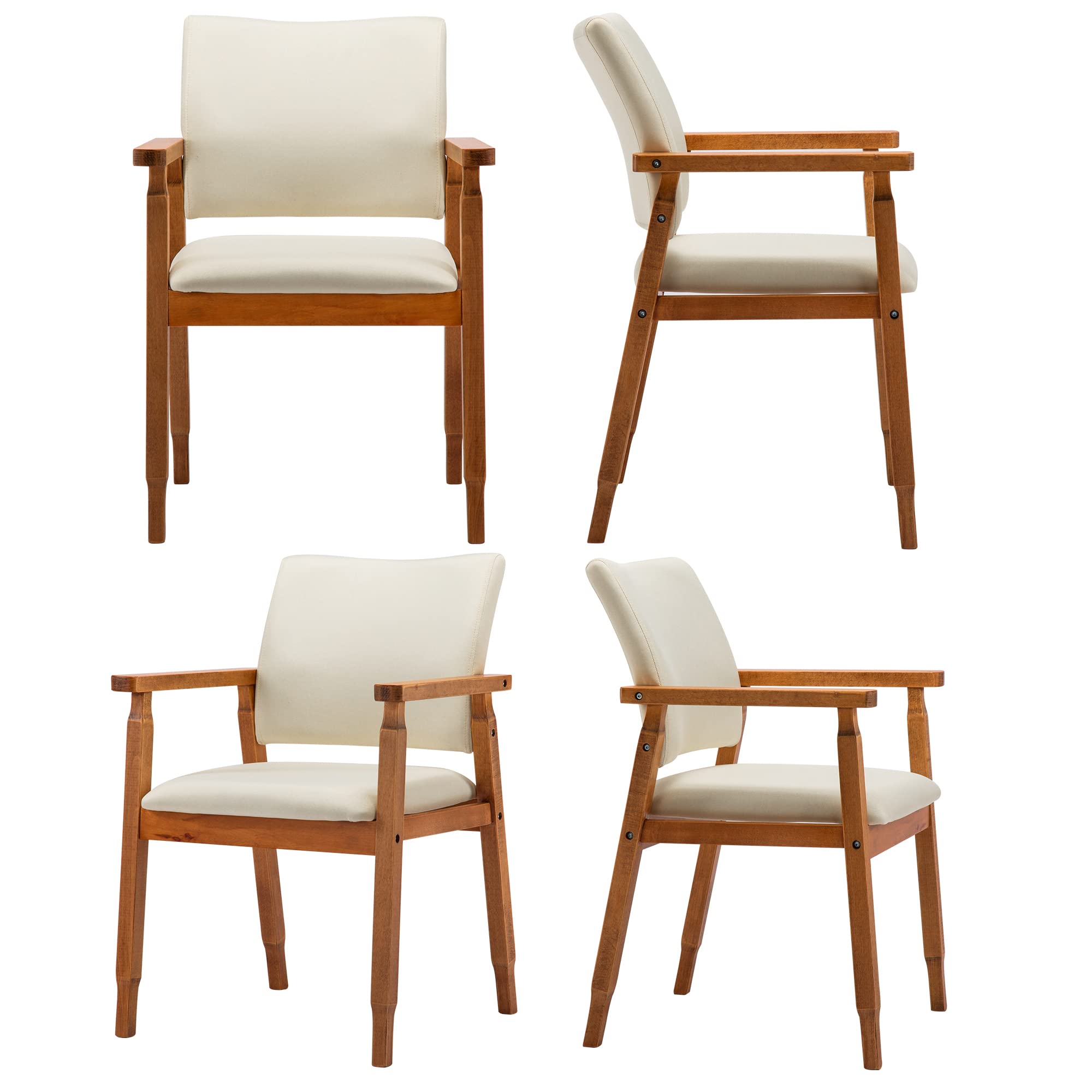 Amazon.com - thksbought Set of 4 Walnut Dining Chairs, Wood